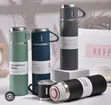 Unbreakable Stainless Steel Vacuum Flask with 2 Cups Gift Pack - 2