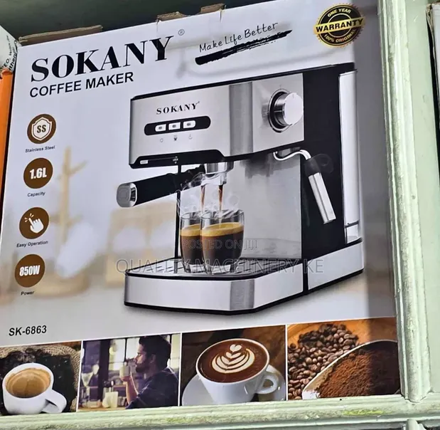 Mashine Mpya ya Kahawa ya Sokany Espresso - 1