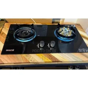 Bolesi Hob ya Gesi ya Vichemo 2 na Kichemo cha Wok & Sensor