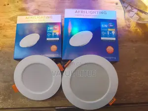 6W Recessed Panel Light - White Round