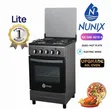Nunix 50x55 3+1 Gas Electric Oven Standing Cooker - 1