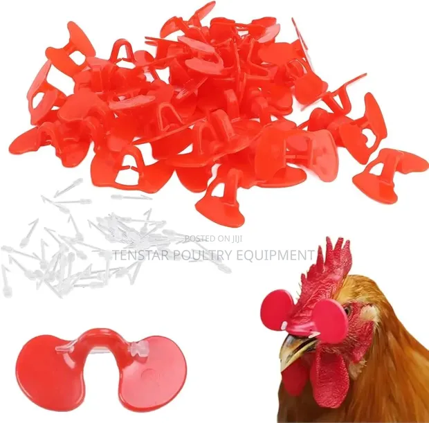 Chicken Anti-Pecking Glasses - Red - 1