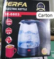 Electric Kettle 2L 1500W Clear Water Heater Jug - 2