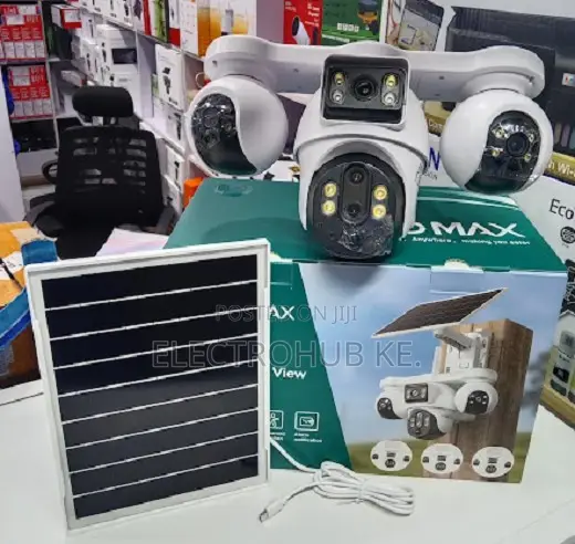V380MAX BP19 Quad Lens 4G Solar Security Camera - 1