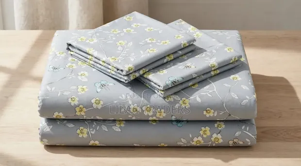 Quality 4-Piece Bedsheet Set with Pillowcases - 6x7 - 1