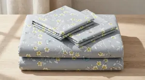 Quality 4-Piece Bedsheet Set with Pillowcases - 6x7