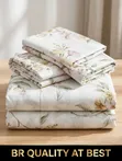 Premium 4Pcs Bedsheet Set - Size 6x7 - 2