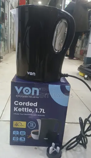 1.7L VON Electric Kettle - Mpya Kabisa