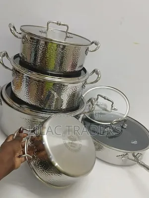 Seti ya Vyombo vya Kupikia 10PCS Triply S/S - Mirror Finish