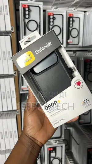 Black OtterBox Defender Series Rugged Case for iPhone 17 Pro