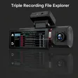 4G LTE DVR Dash Cam 3-Way Kamera ya Mbele 2K - 3