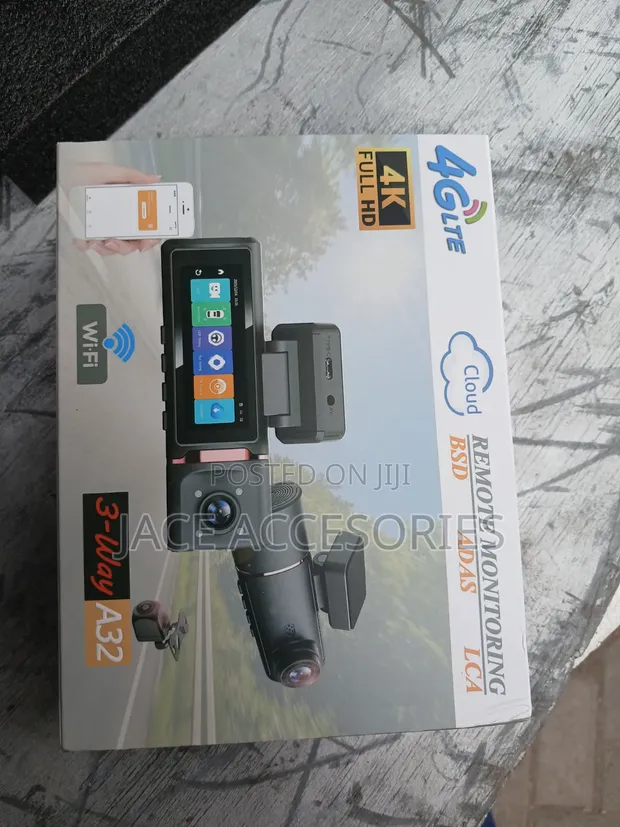 3-Channel 4G LTE Dash Cam with 2K Front Camera - 1