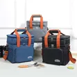 Double Layer Insulated Lunch Bag with Removable Strap - 2