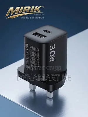 Mirik Fluxprime 30W GAN Fast Charger - USB-C PD 30W / PPS 33W + USB-A