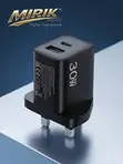 Mirik Fluxprime 30W GAN Fast Charger - USB-C PD 30W / PPS 33W + USB-A - 1