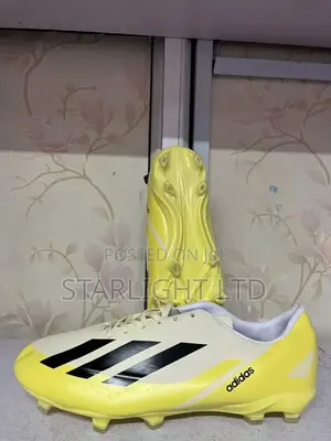 White Yellow Adidas Football Boots