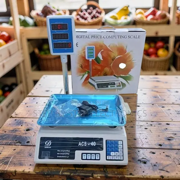 ACS 40 Digital Weighing Scale - 40kg Retail Counter Scale - 1