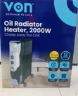 Von Oil Radiator Heater - 2000W - 2
