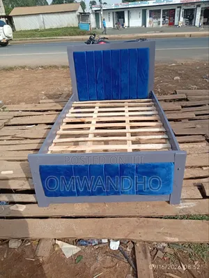Mocket Bed 4x6 Blue with Grey Frame