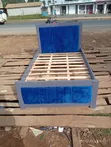 Mocket Bed 4x6 Blue with Grey Frame - 1