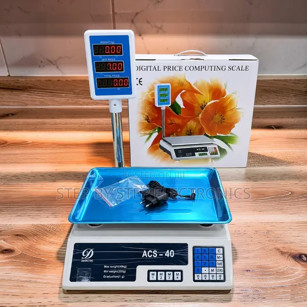 ACS 40 Digital Weighing Scale (40kg) - Rechargeable LED - 1