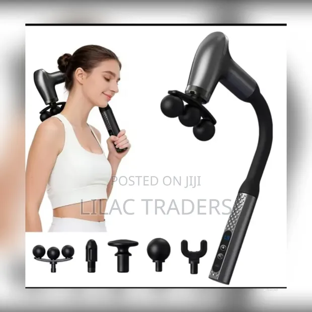 Electric Massage Gun yenye Long Handle - 1