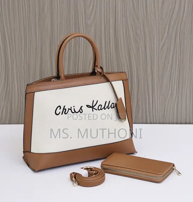 Mfuko wa Tote wa Classy Chris Kalla na Mkoba Unaolingana - 1