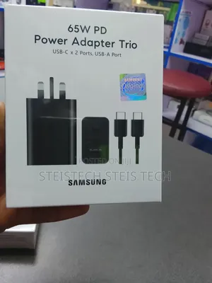 Samsung 65W PD Power Adapter Trio (2x USB-C, 1x USB-A)