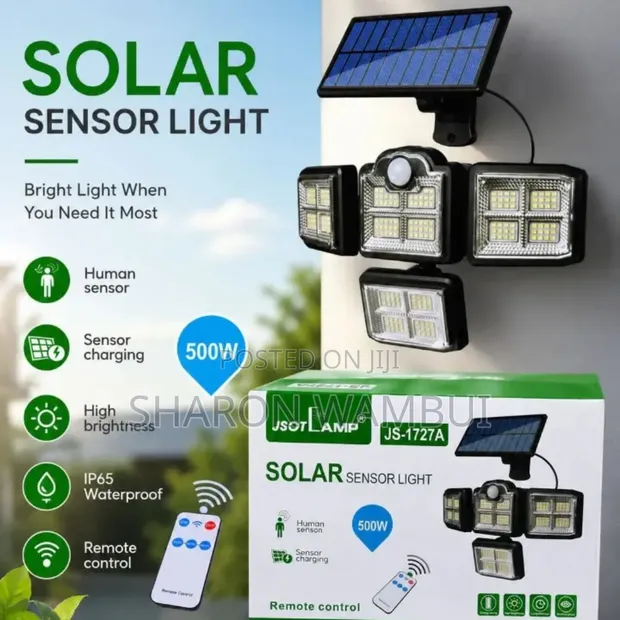 Mwanga wa Solar wa Vichwa Vinne 500W - 1