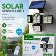 Mwanga wa Solar wa Vichwa Vinne 500W - 1