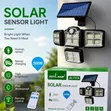 Mwanga wa Solar wa Vichwa Vinne 500W - 2