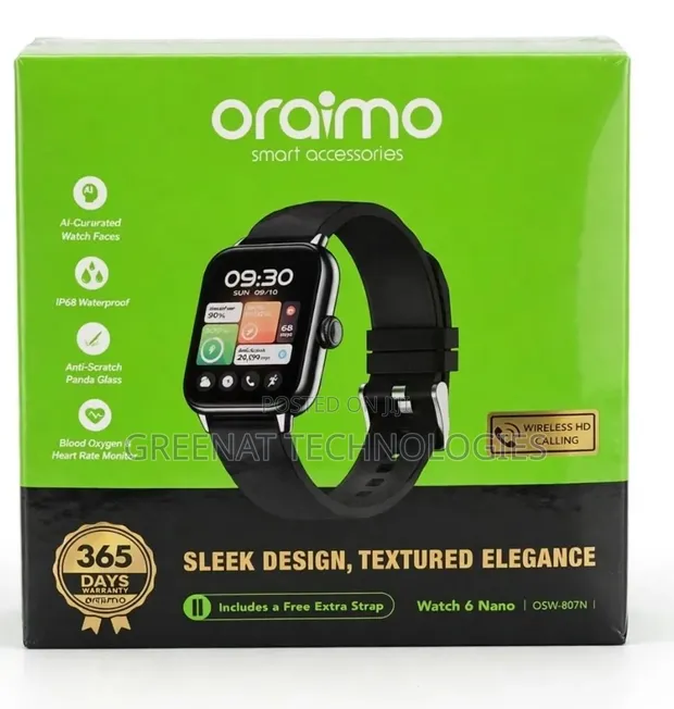 Oraimo Watch 6 Nano OSW-807N Smartwatch - 1
