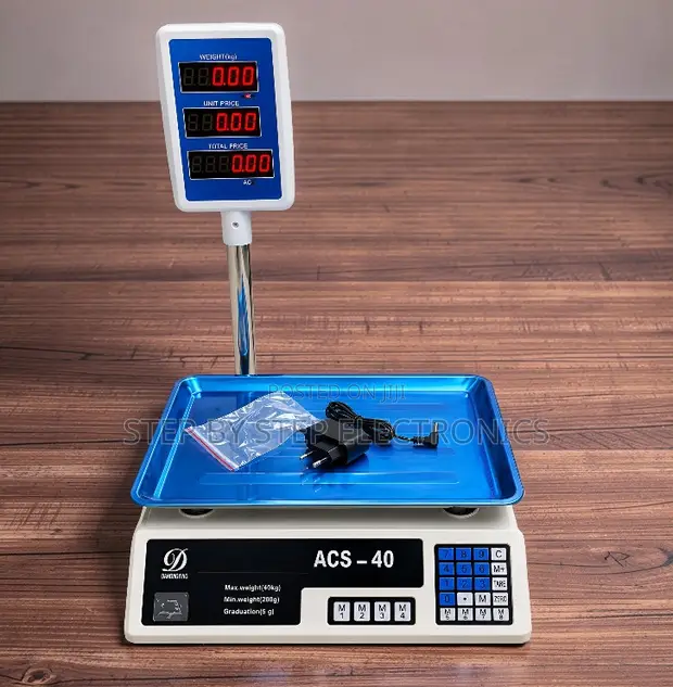 ACS 40 Electronic Weighing Scale with LED Display (40kg) - 1