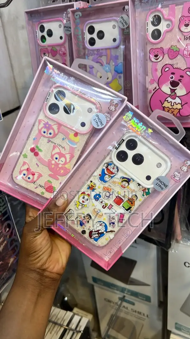 Glittery Cartoon iPhone 17 Pro Phone Cases - 1