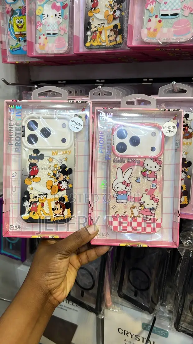 Cartoon iPhone 17 Pro Cases: Mickey Mouse & Hello Kitty - 1