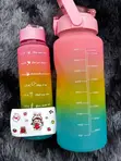 Multi-Colored 2-in-1 Motivational Sports Water Bottle - 2
