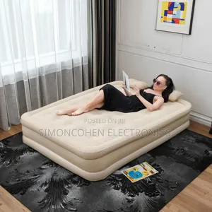 Airbed ya Kujipuliza na Pampu ya Umeme Iliyojengewa Ndani
