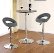 Adjustable Aesthetic Leather Swivel Barstool - 1
