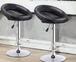 Adjustable Aesthetic Leather Swivel Barstool - 4