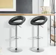 Adjustable Aesthetic Leather Swivel Barstool - 5