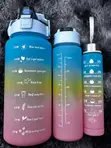 Seti ya Chupa za Maji za Motisha za Gradient 3-in-1 - 2
