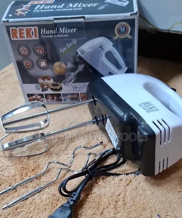 Reki Hand Mixer - 7 Speed, Double Rod - 1