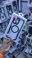 XUNDD Nyeusi Magnetic Shockproof Case kwa iPhone 16 Pro Max - 1
