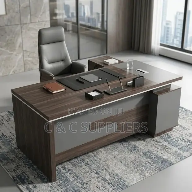 Ofisi Meneja L-Shaped Task Table - 1.6m - 1
