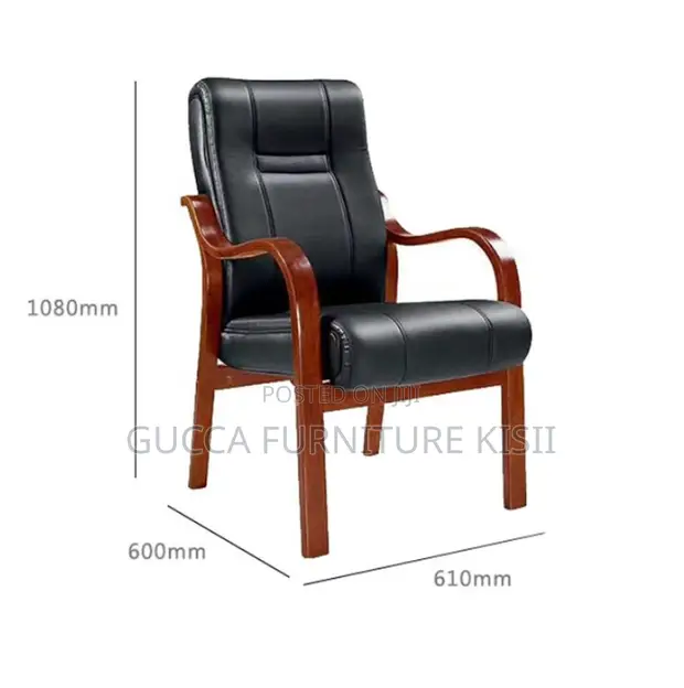 Leather Executive Guest Chair - 1