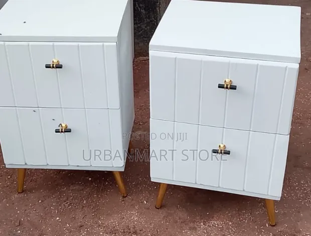 Modern Bedside Cabinet with 2 Storage Drawers - 1