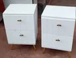 Modern Bedside Cabinet with 2 Storage Drawers - 2