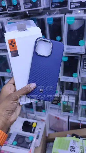 Spigen Enzo Aramid MagFit Case Nyeusi iPhone 16 Pro Max
