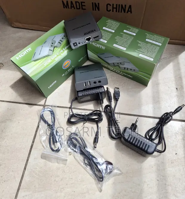 HDMI KVM Extender 60M - HDMI, USB, Audio over Cat5e/6 - 1