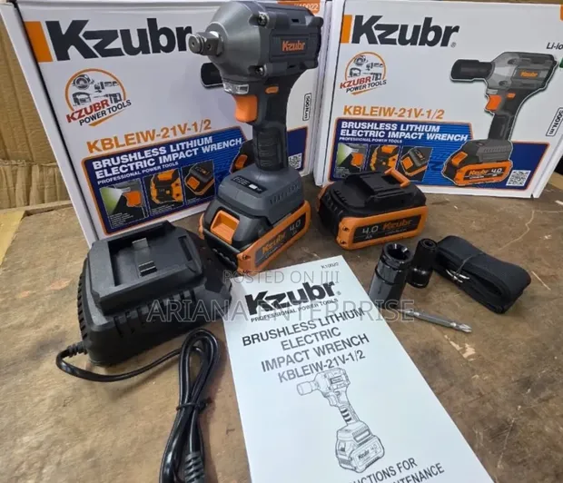 Kzubr Cordless Impact Wrench 1/2" - 1